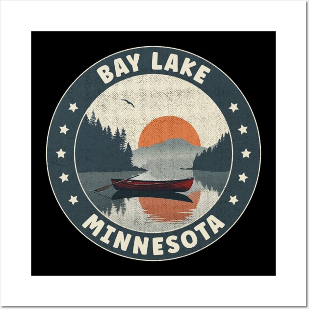 Bay Lake Minnesota Sunset Wall Art by turtlestart